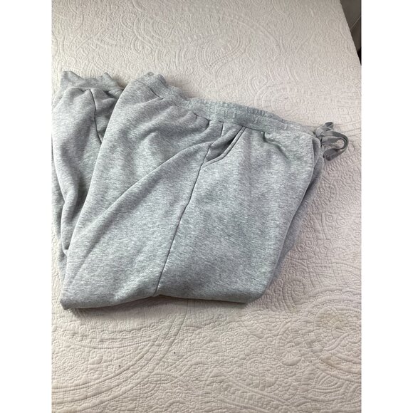 Womens Grey Fleece-Lined Jogger Sweatpants*XX-Large Plus Petite*Drawstring*EUC - Picture 5 of 7
